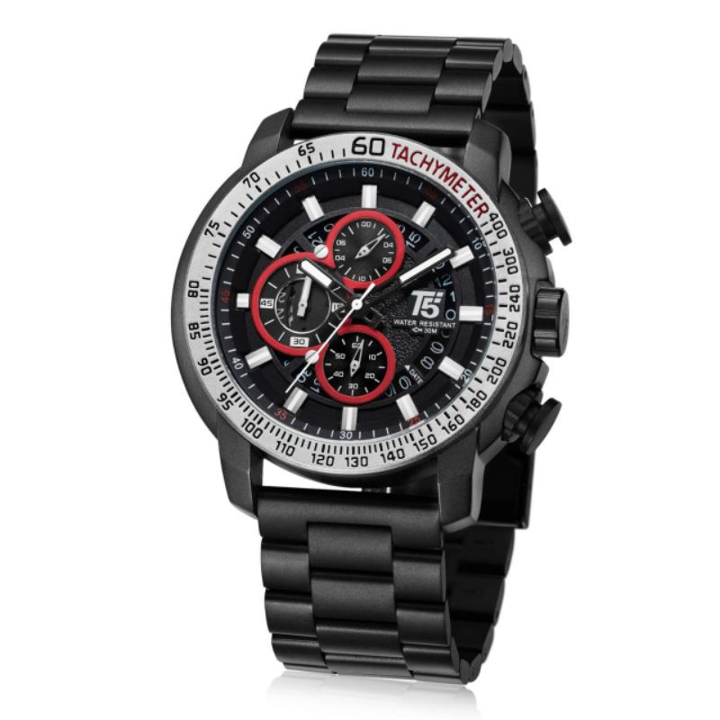 JAM TANGAN COWOK T5 H-3710G | T5 PRIA 3710 CHRONO TANGGAL AKTIF WATERPROOF ORIGINAL