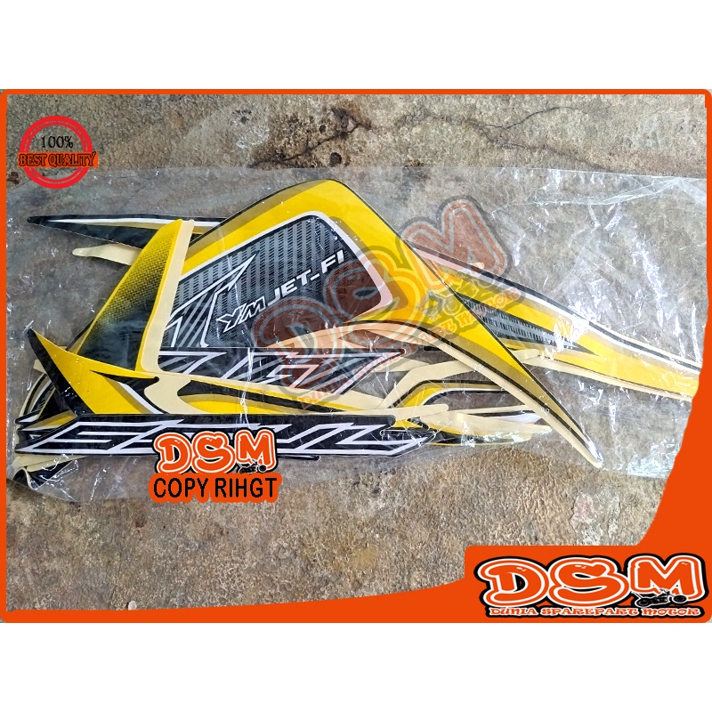 STRIPING MIO SOUL GT  115CC KUNING / STICKER MIO SOUL GT KUNING / EMBLEM MIO SOUL KUNING