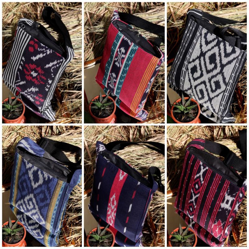 Tas Tenun Tas Selempang Kain Tenun Sling Bag Etnik
