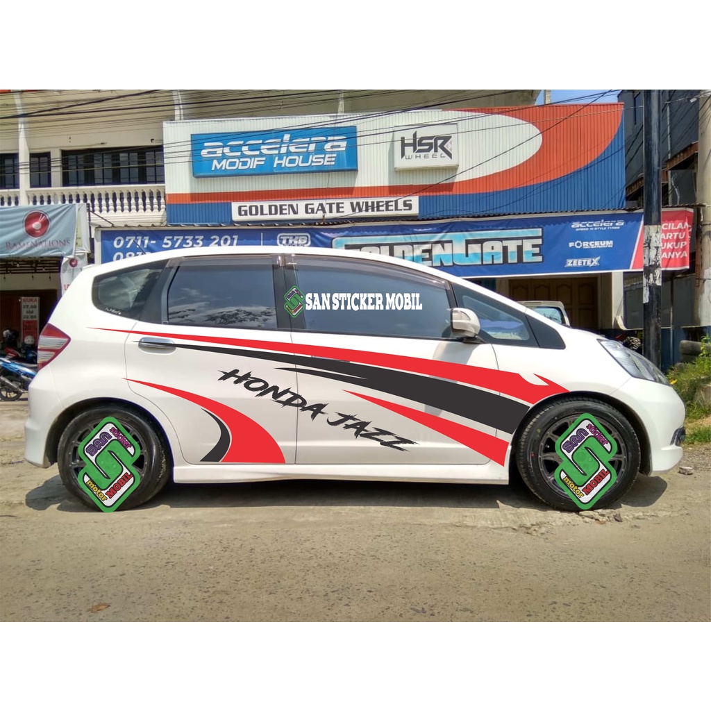 stiker cutting mobil honda jazz sticker variasi honda jazz stiker cutting sticker mobil jazz stiker 