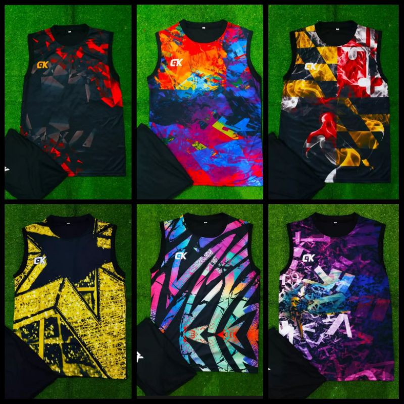 Setelan Olahraga Setelan Singlet Baju Futsal Setelan Futsal Printing 1 Set Ready Size MLXL
