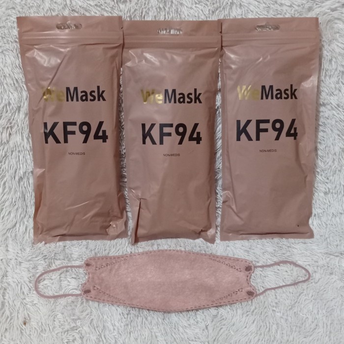 Masker KF94 WeMask / WeMaze 4PLY Emboss Earloop Original Disposable Facemask Isi 10 Pcs