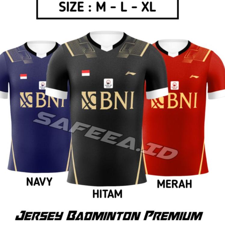 X-54 Baju Badminton Jersey Batminton Atasan Bulu Tangkis Kaos Bulutangkis LINING BNI SUDIRMAN H2BS