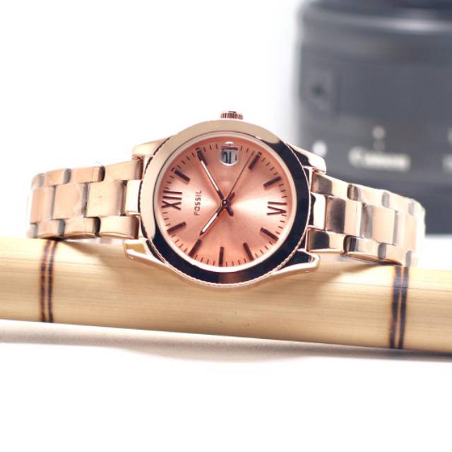 Jam Tangan Wanita LL4022TR Rosegold Tanggal Rantai.