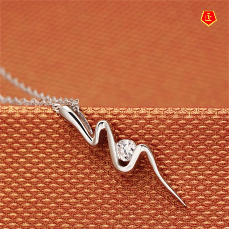 [Ready Stock]Korean Fashion Diamond Pendant Necklace