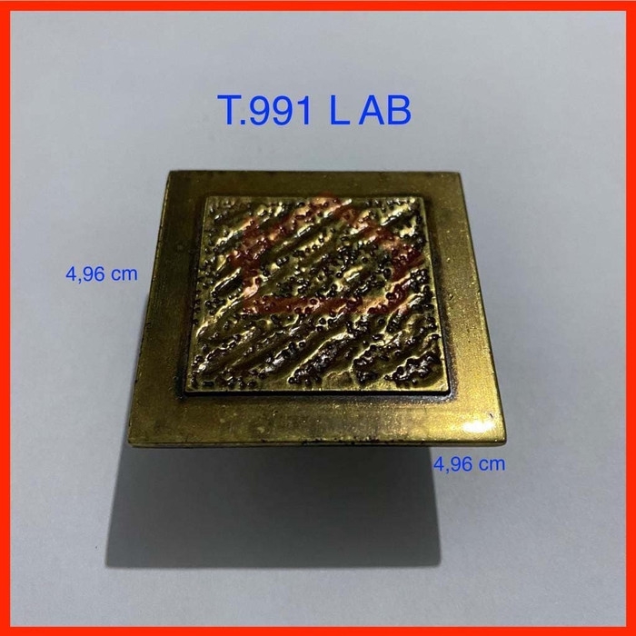 Tarikan 991 AB Kotak / Handle Laci Pintu Lemari Antik Gold Vintage Klasik