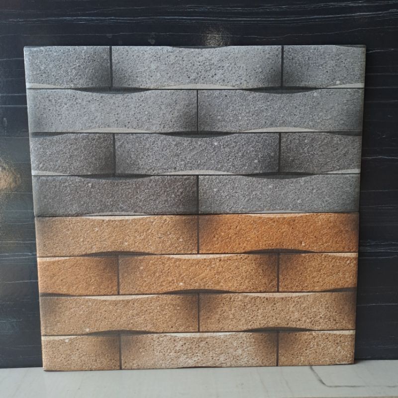 keramik dinding batu alam / pagar / teras signature 3D 20x40 NITUR SERIES