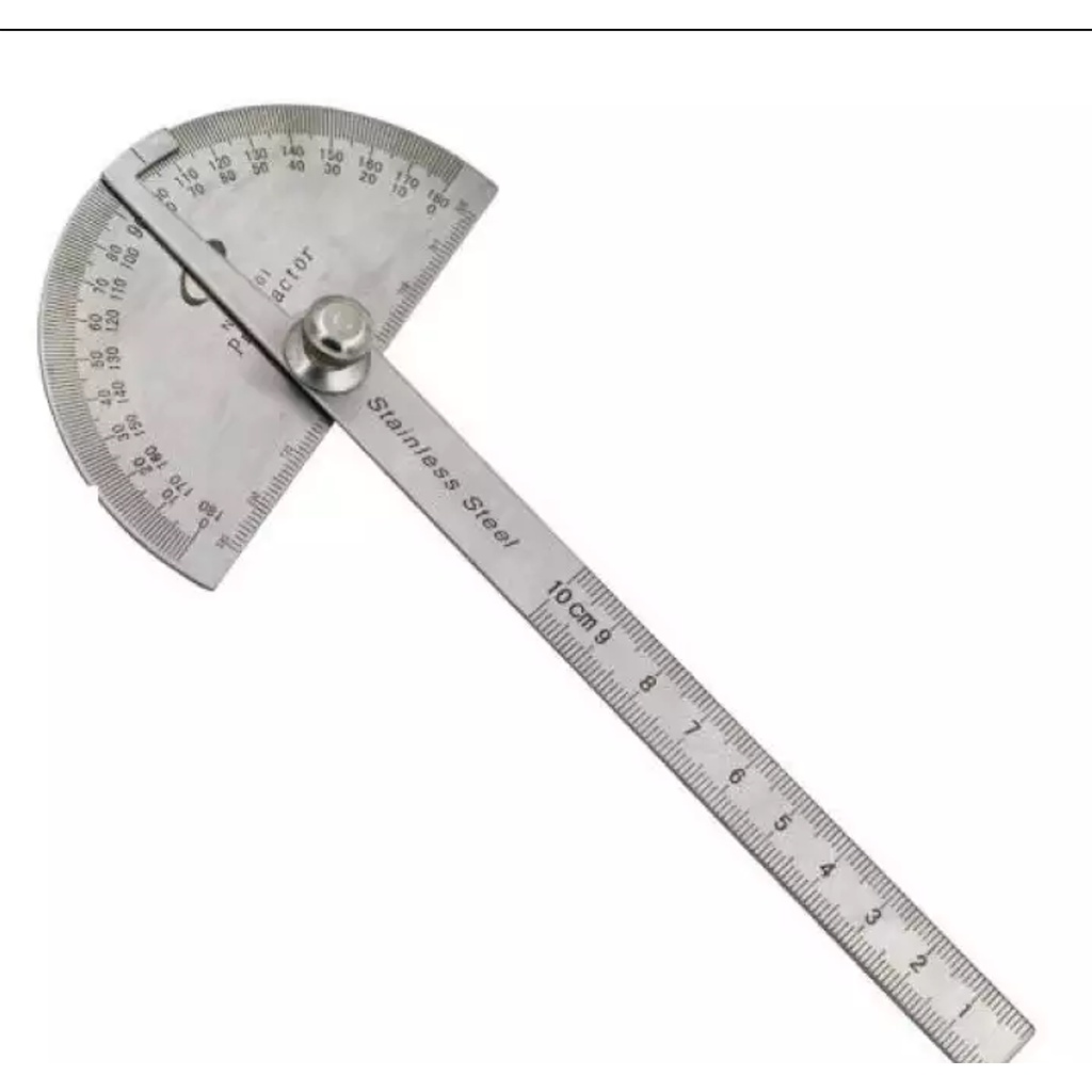 

Busur Derajat Kombinasi Penggaris Stainless Protractor Alat Ukur Sudut