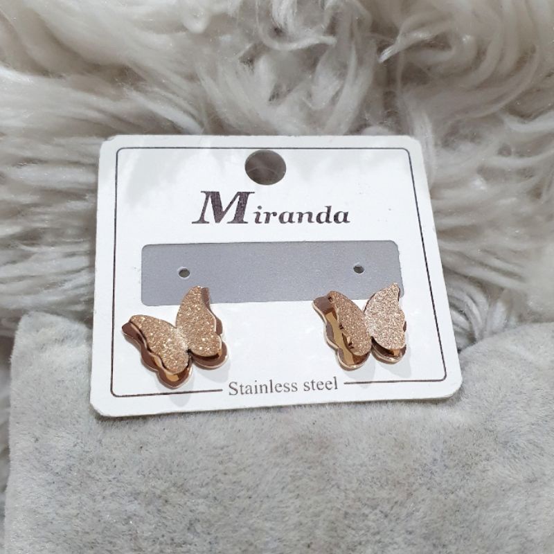 Anting Titanium Premium asli earring Stainless Steel anti karat anti alergi Ta-31