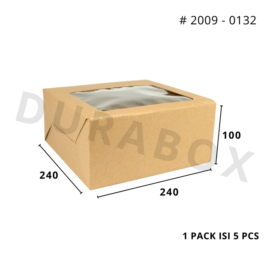 24 x 24 x 10 cm MAILER + MIKA | KARDUS / KARTON BOX CORRUGATED - KEMASAN / PACKAGING / PACKING MAKAN