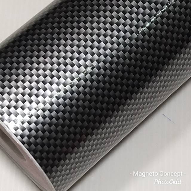 Sticker Skotlet Carbon Catur L50cm x P100cm Merk MCFix Stiker Karbon Kotak Body Kasar Halus Spion Dashboard Dasbor