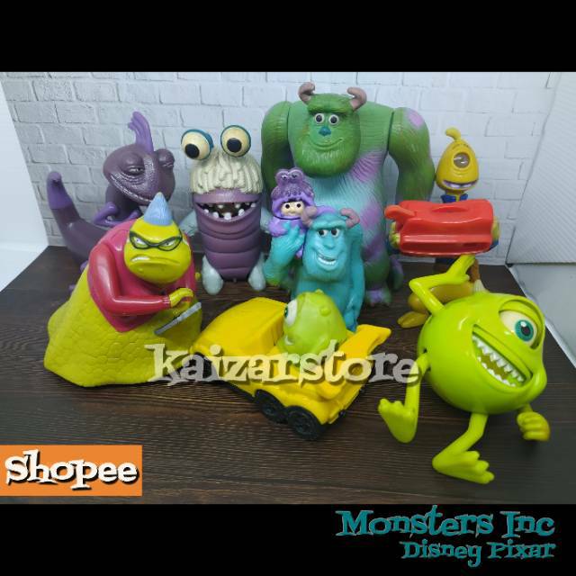 Mainan Action Figure Monster Inc hadiah mcd hokben Monsters in 2001 Pixar