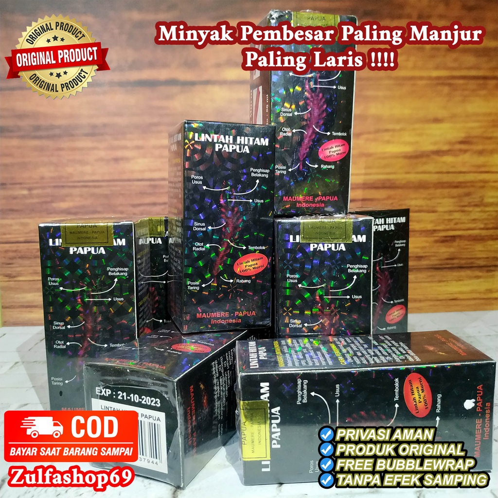 [BISA COD] - Minyak Lintah Asli Papua - Lintah Hitam Papua - Obat Pembesar Kelamin [PRIVASI AMAN]