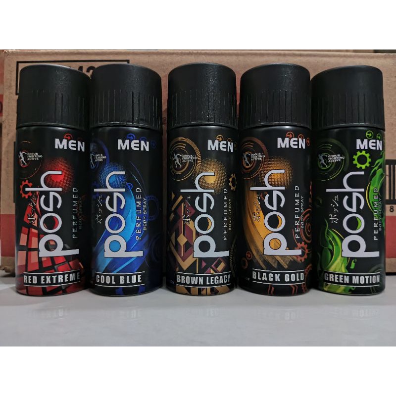 POSH MEN 150ml Perfumed Body Spray Parfum Minyak Wangi
