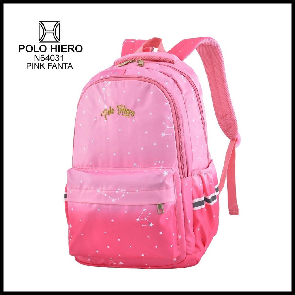 (RF) Ransel Fashion Wanita Ransel Polo Hiero N64031 Tas Sekolah Fashion Tas Fashion