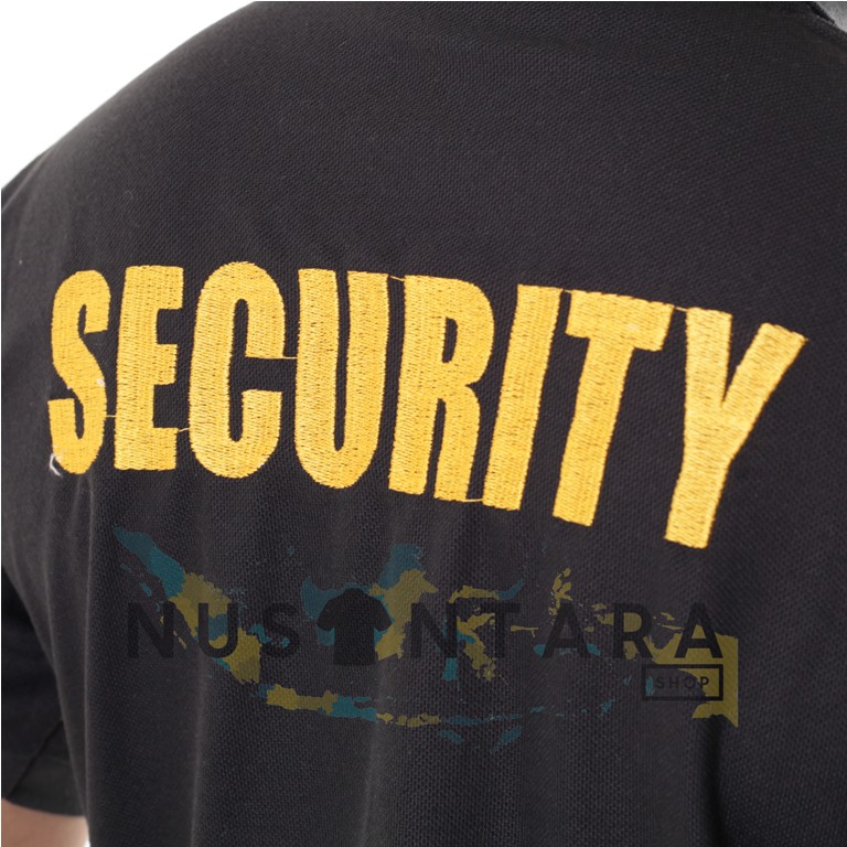 Kaos Security Kerah Polo Baju Satpam Berkerah Kaos Security Pria Hitam Navy Tebal, Adem &amp; nyaman