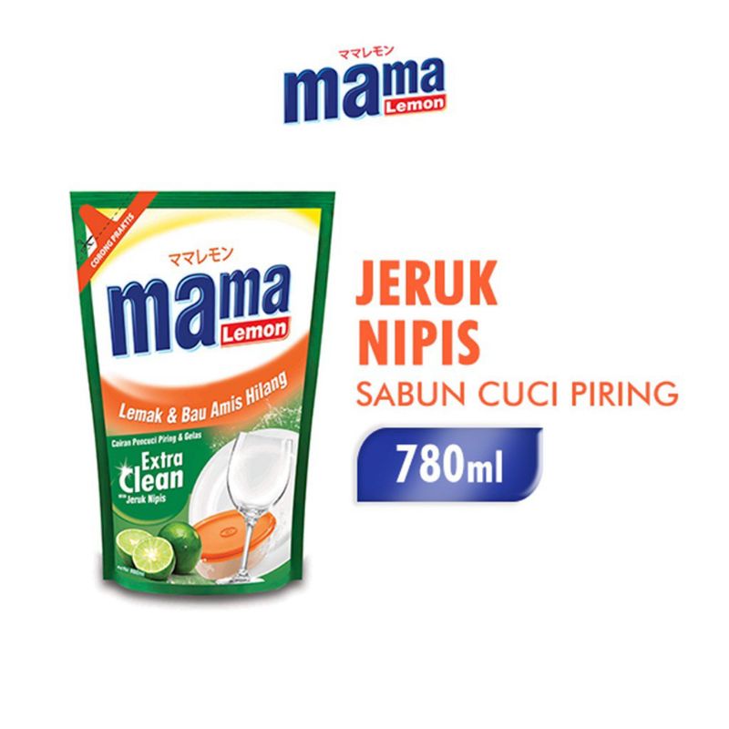 MAMA lemon sabun cuci piring refill 780 ml