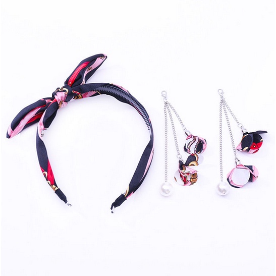 Bando Korea Perempuan Dewasa Pita Rumbai Hiasan Kristal Bandana Fashion Wanita Lucu Aksesoris Rambut fashion style korea Premium AK127