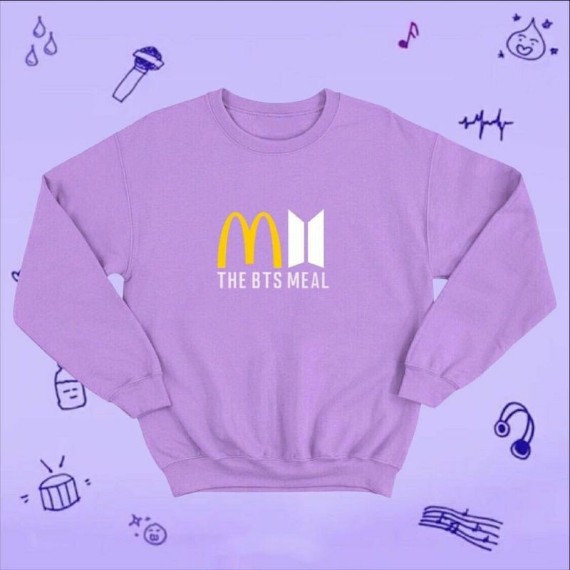 [BISA COD] SWEATER ANAK ANAK BTS MEAL x MCD BTS K-POP