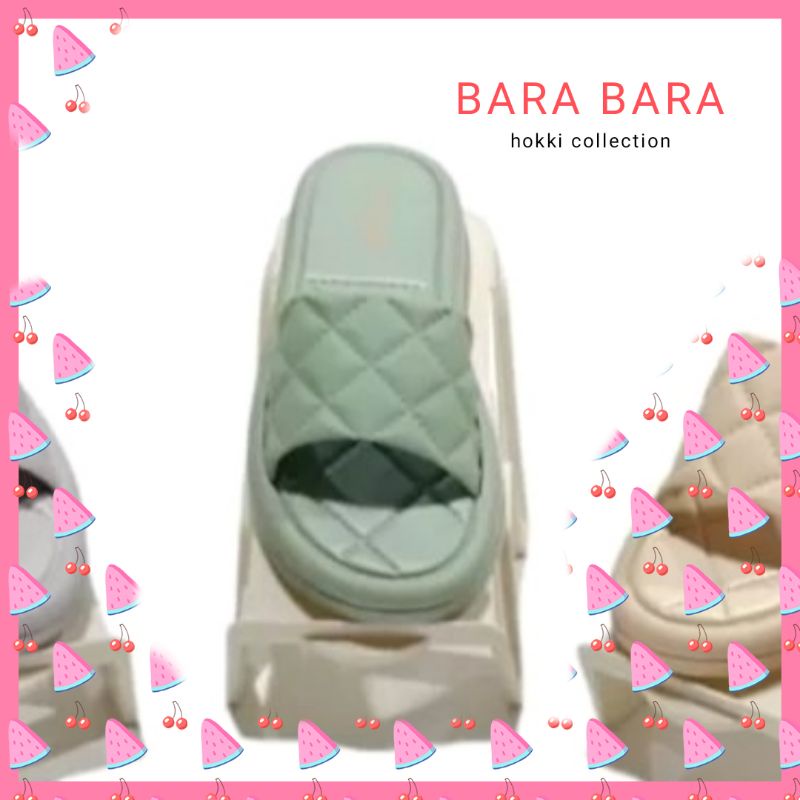 Sandal wedges bara bara selop modis import wanita terbaru