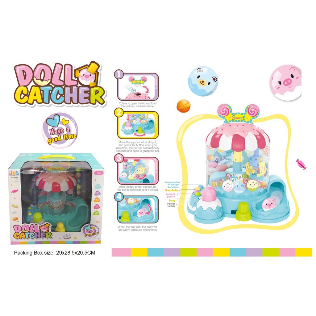 Mainan Anak Doll Catcher 1140 Mesin Capit Bola Jepit Boneka