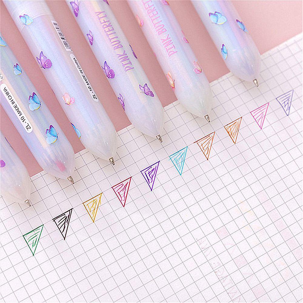 Top 10warna Bolpoin Lucu Kupu-Kupu Sekolah Kantor Supply Rollerball Pen