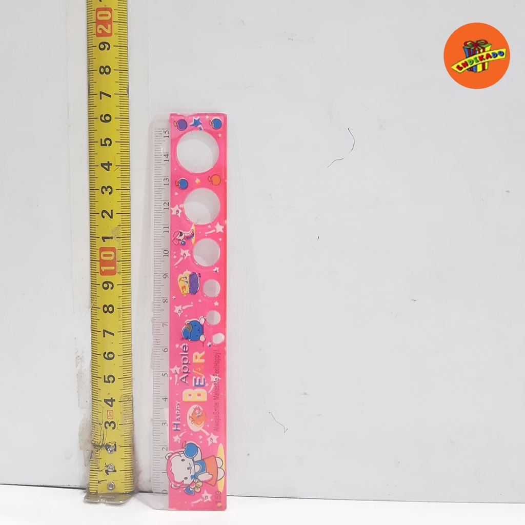 MAKASSAR! PENGGARIS MURAH 15CM - Mistar Plastik