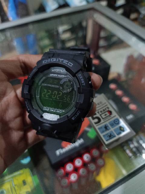 Jam tangan outdoor Digitec water resist digital