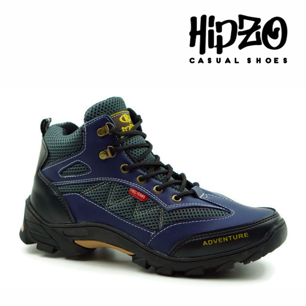 Sepatu Pria Safety boots tinggi original 100% Hipzo M-032 Pria boots Original Kasual Casual Boots kulit hiking Gunung kerja lapangan outdor