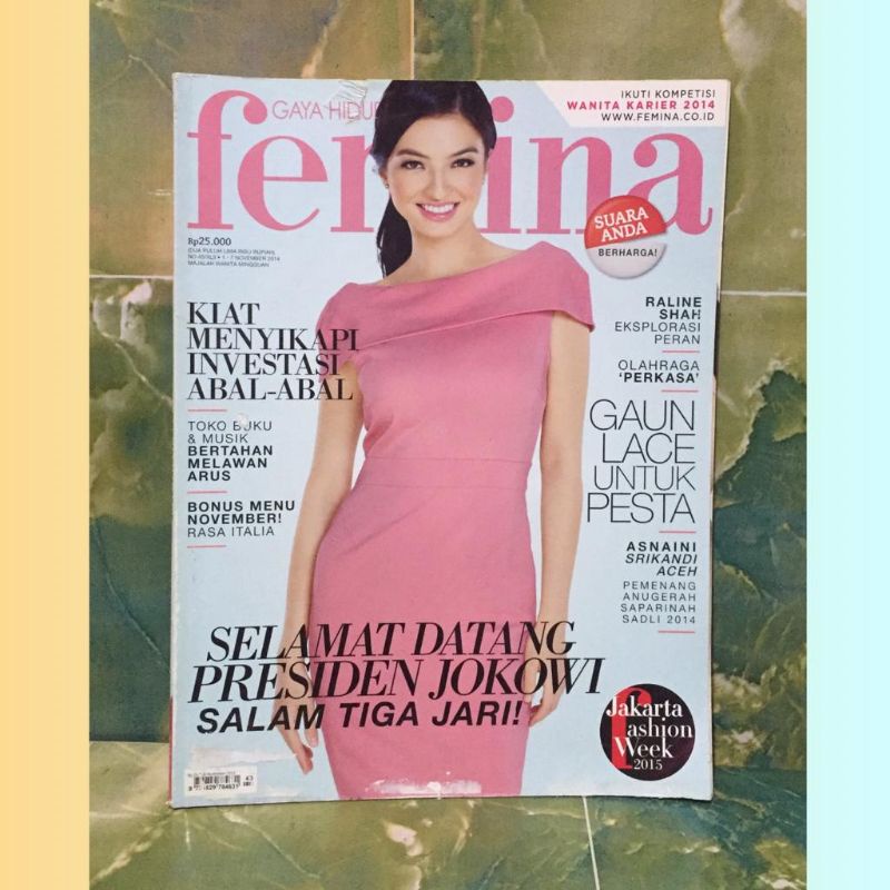 Majalah Femina No. 43/XLII, Tahun 2014, Cover: Raline Syah