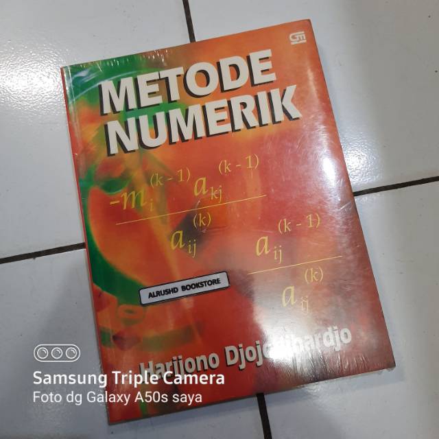 

Buku Original - Metode Numerik - Harijono Djojodihardjo