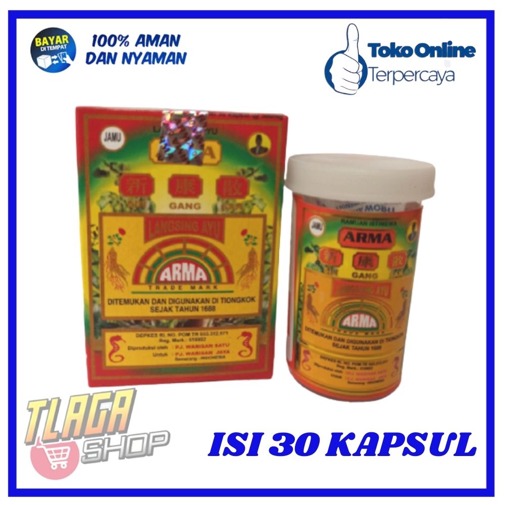 JAMU HERBAL LANGSING ARMA ISI 30 KAPSUL PENURUN BERAT BADAN PELANGSING ALAMI TERLARIS BERKHASIAT