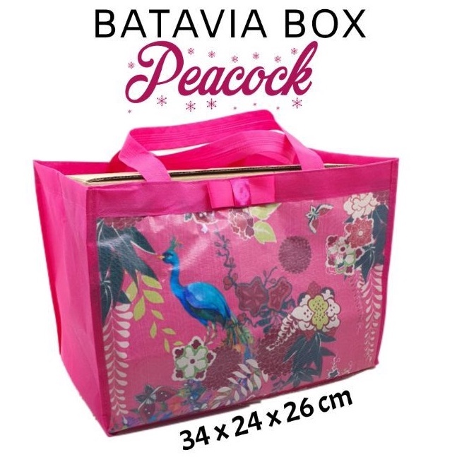

Tas Goodie Bag 34x24x26 Motif Peacock