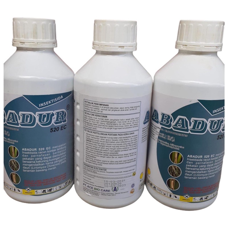 Abadur 520EC 1L Insektisida Dosis Tinggi 2 Bahan Aktif Abamektin 20g/l Klorpirifos 500g/l Starban Dursban