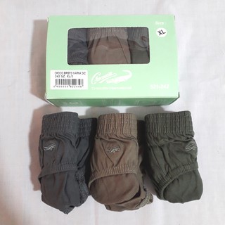  3 pcs Celana  Dalam  Pria Crocodile  1 Box CD Brief Kotak 