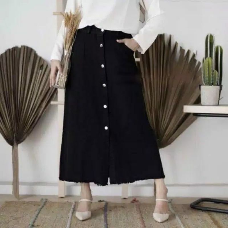 rok jeans wanita//BISA COD ROK JIN WARNA KOMPLIT