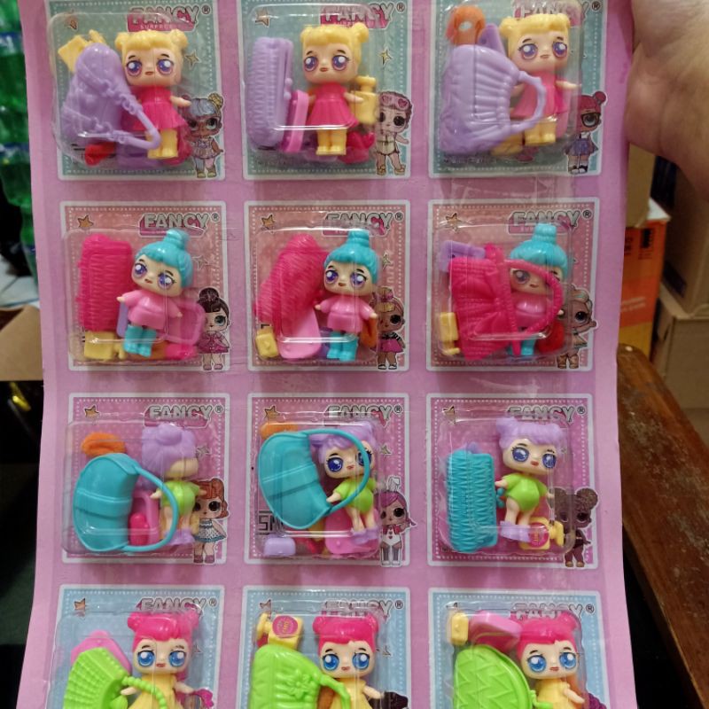 mainan anak fancy surprise lol / mainan boneka lol dan tas make up