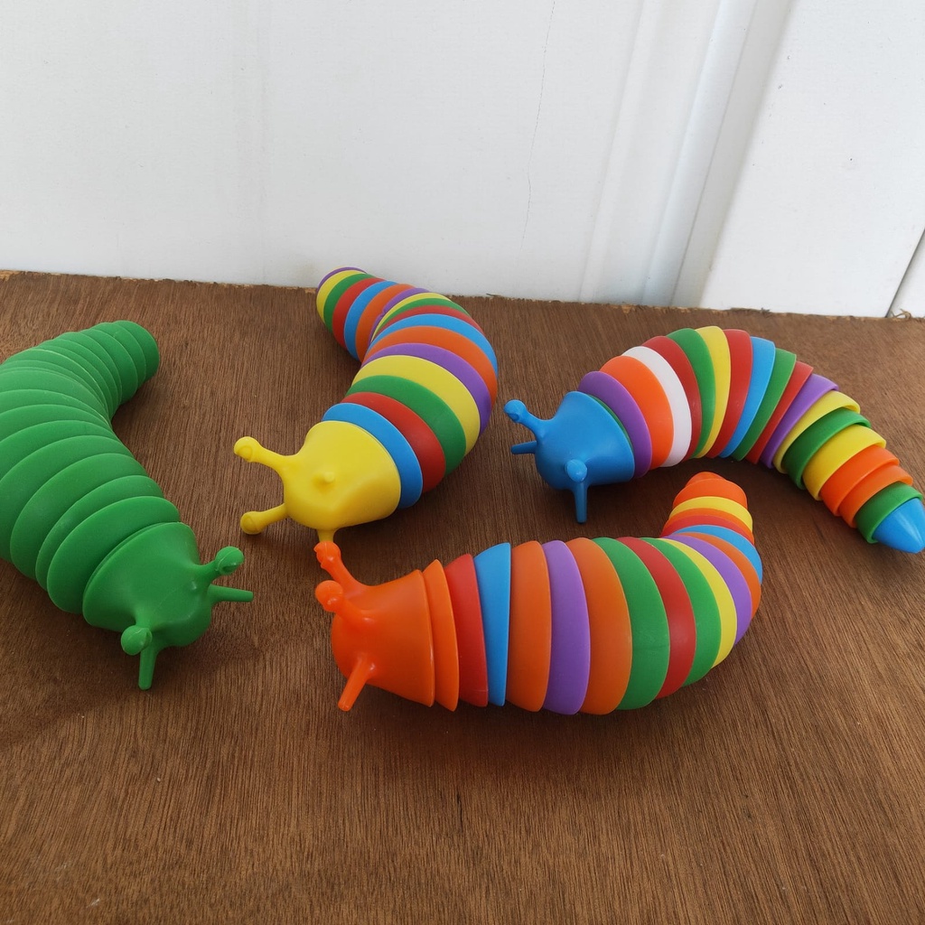 Mainan Squishy Siput Finger Slug / Mainan Anak Finger SLUG 3D / Mainan Ulat Motorik anak