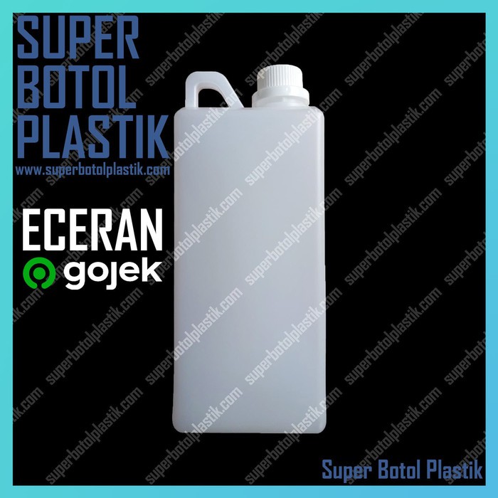 Jerigen Derigen 1l 1 L Liter 1000ml 1000 Ml Plastik Hdpe Hd Tutup Segel Shopee Indonesia