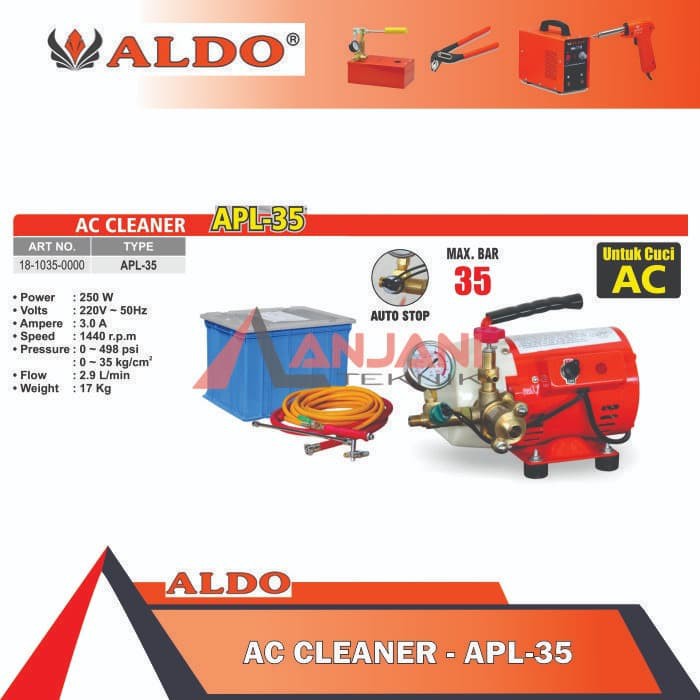 ALDO MESIN CUCI PEMBERSIH AC JET CLEANER APL-35 HIGH PRESSURE WASHER