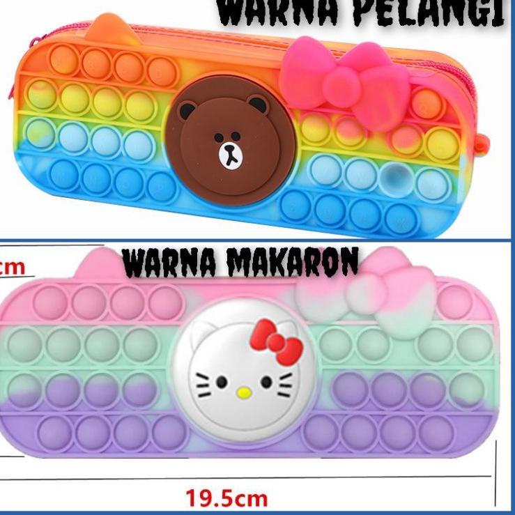 

<HuZ ✿> KOTAK PENSIL POP IT KARAKTER KOTAK PENSIL POP IT PELANGI DAN MAKARON /Terhot