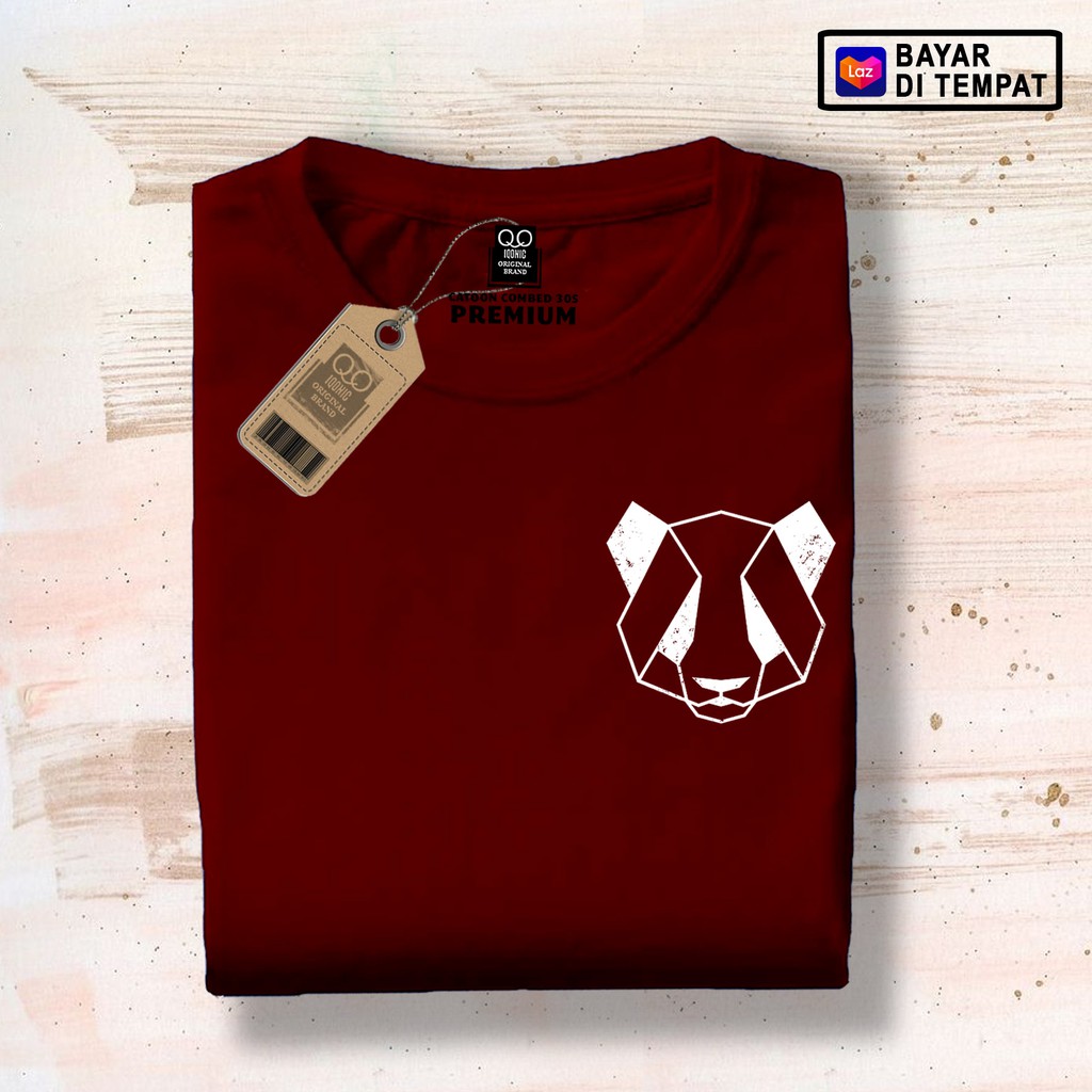 Kaos Distro Pria Geo Panda 620 Text Premium