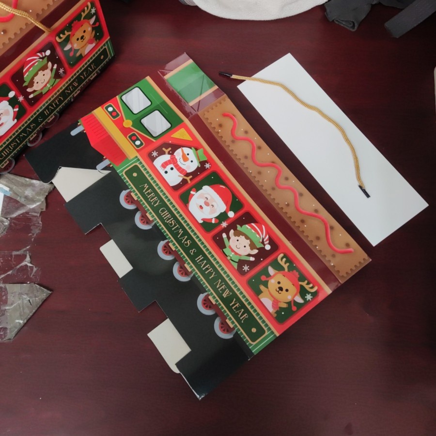 Christmas box natal kereta  Kotak hampers Box cookies model TRAIN