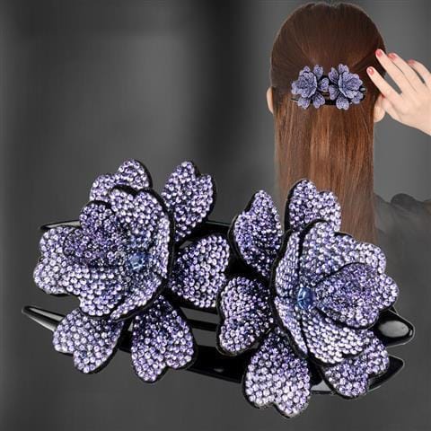 Jepit rambut korea sanggul wanita elegan mode bunga ori import 11cm