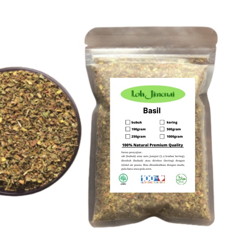 

50gr Daun Kemangi / Basil Leaves / Daun Basil / Rempah / JSR 100%