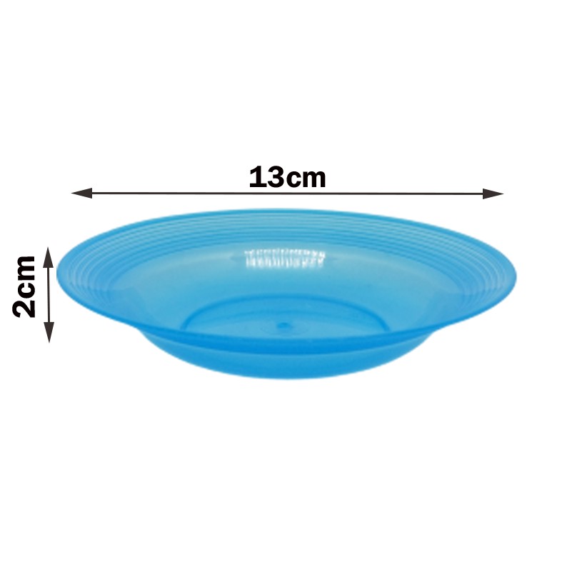 Piring Kecil Plastik Kecil Murah (isi 1 lusin/12pcs) / Piring Saji Plastik diameter 13cm