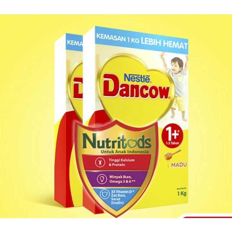 DANCOW NUTRITODS 1+ MADU 1KG (FREE PACKING KARDUS)