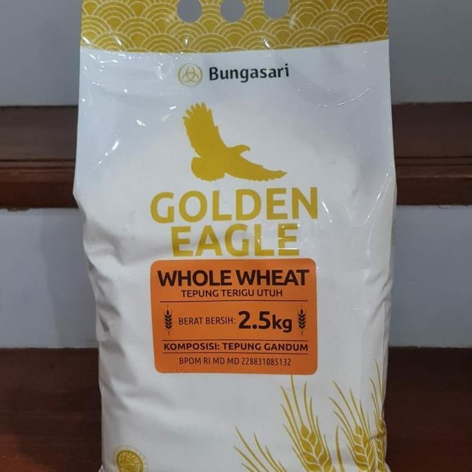 

Tepung Gandum Halus (Whole Wheat) Golden Eagle 2.5 Kg Sale