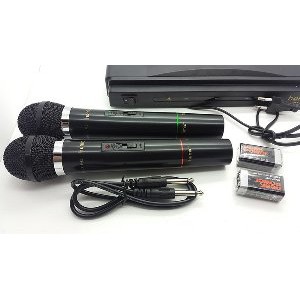 Mic microphone wireless double mic tanpa kabel Bagus
