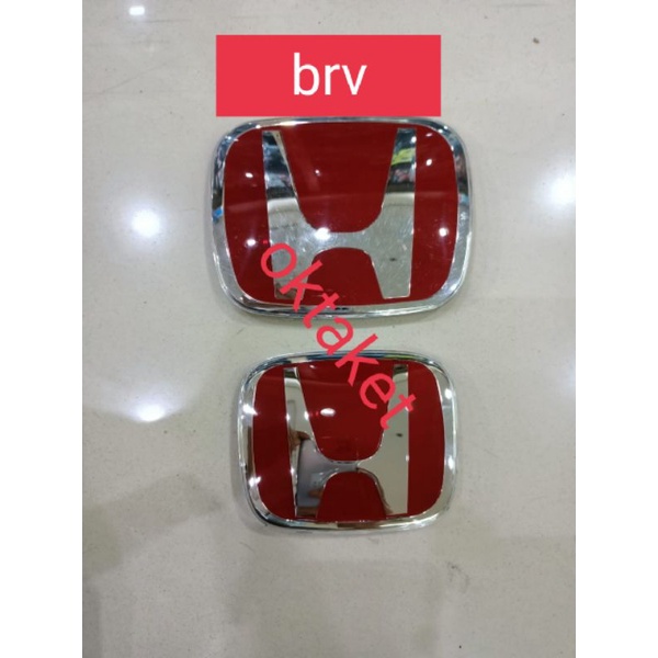 emblem / logo honda merah chrome depan belakang BRV ORI